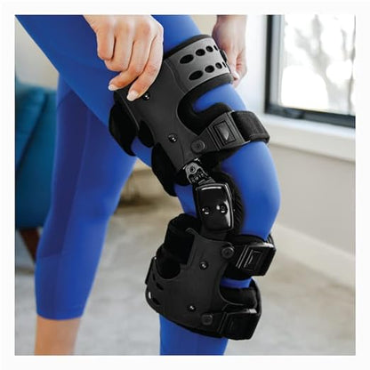 StabilityPlus Knee Brace - Férula para Descarga de Osteoartritis | Soporte Medial y Lateral para el Dolor de Artritis Ósea sobre Ósea